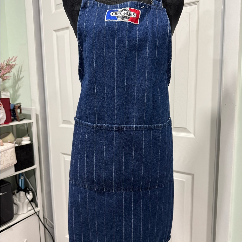 Otherwild Blue Apron with White Stripes